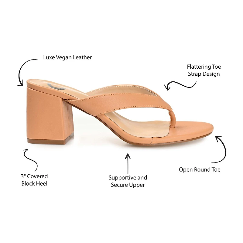 Journee Collection Alika Womens Round Open Toe Block Heel Pumps
