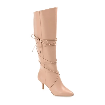 Journee Collection Womens Kaavia Stiletto Heel Riding Boots