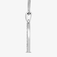 Tree Of Life Womens 1/10 CT. T.W. Natural White Diamond Sterling Silver 18 Inch Pendant Necklace