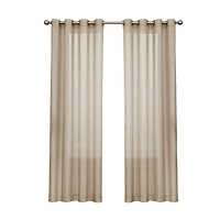 Eclipse Liberty Grommet Top Sheer Single Curtain Panel