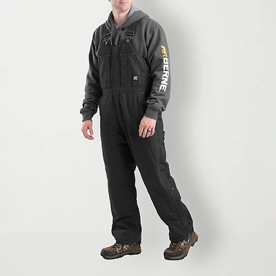 Berne Highland Washed Insulated Bibs Mens Big and Tall Workwear Overall
