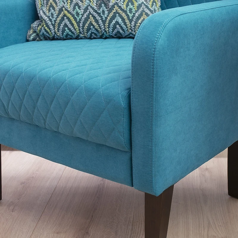 Linon Leckie Upholstered Wingback Chair
