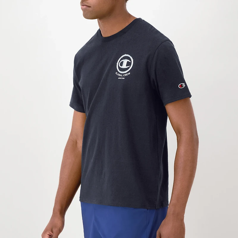 Champion Mens Crew Neck Short Sleeve Regular Fit Graphic T-Shirt