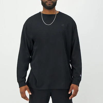 Champion Mens Crew Neck Long Sleeve Active T-Shirt