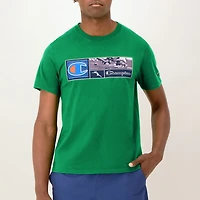 Champion Mens Crew Neck Short Sleeve Regular Fit Graphic T-Shirt