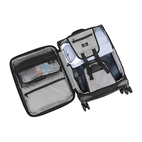 Wallybags Solutions 20 Inch Softside Expandable Carry-On Spinner Luggage