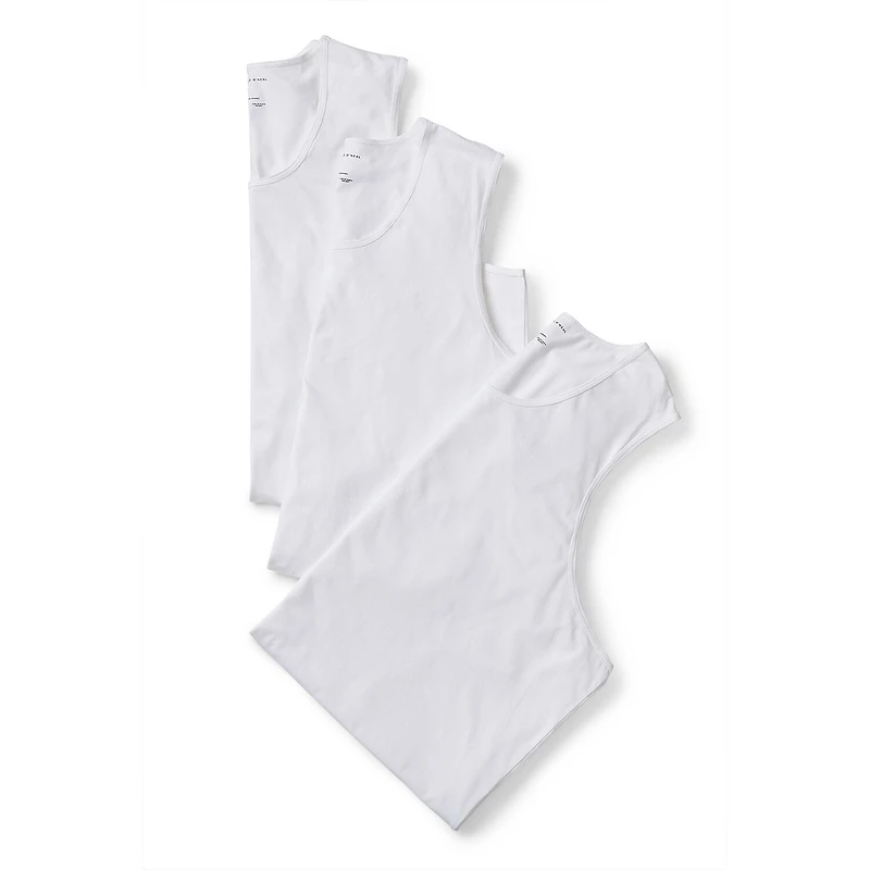 Shaquille O'Neal XLG™ Activated Cooling Mens Crew Neck Sleeveless 3 Pack Big and Tall Tank