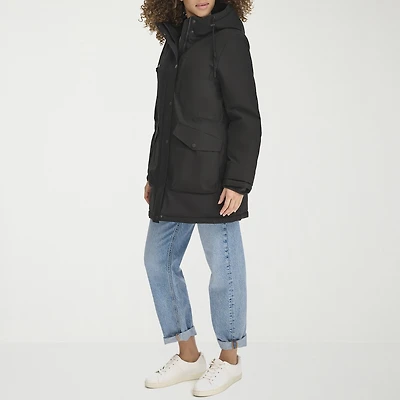 Dockers Womens Hooded Water Resistant Midweight Parka