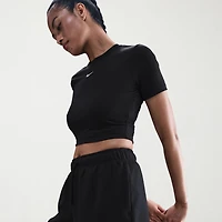 Nike Womens Mid Rise Drawstring Waist Active Pull-On Short