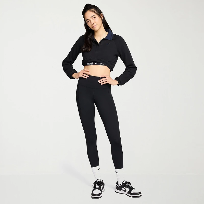 Nike Womens Moisture Wicking Quick Dry High Rise Knit 7/8 Ankle Legging