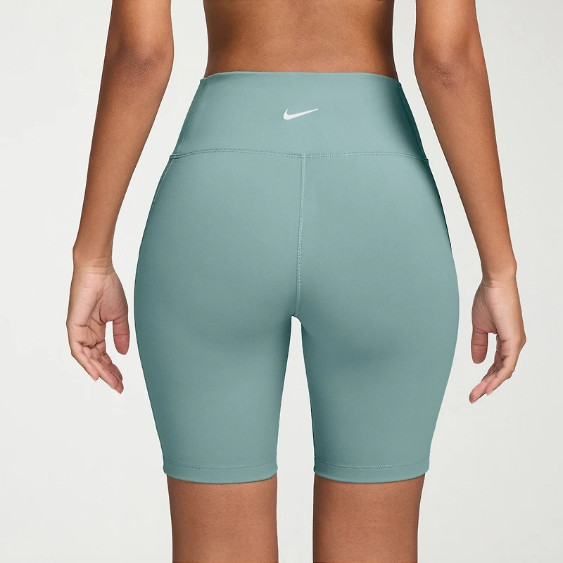 Nike Womens 8" High Rise Stretch Fabric Moisture Wicking Bike Short