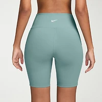 Nike Womens 8" High Rise Stretch Fabric Moisture Wicking Bike Short