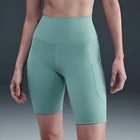 Nike Womens 8" High Rise Stretch Fabric Moisture Wicking Bike Short