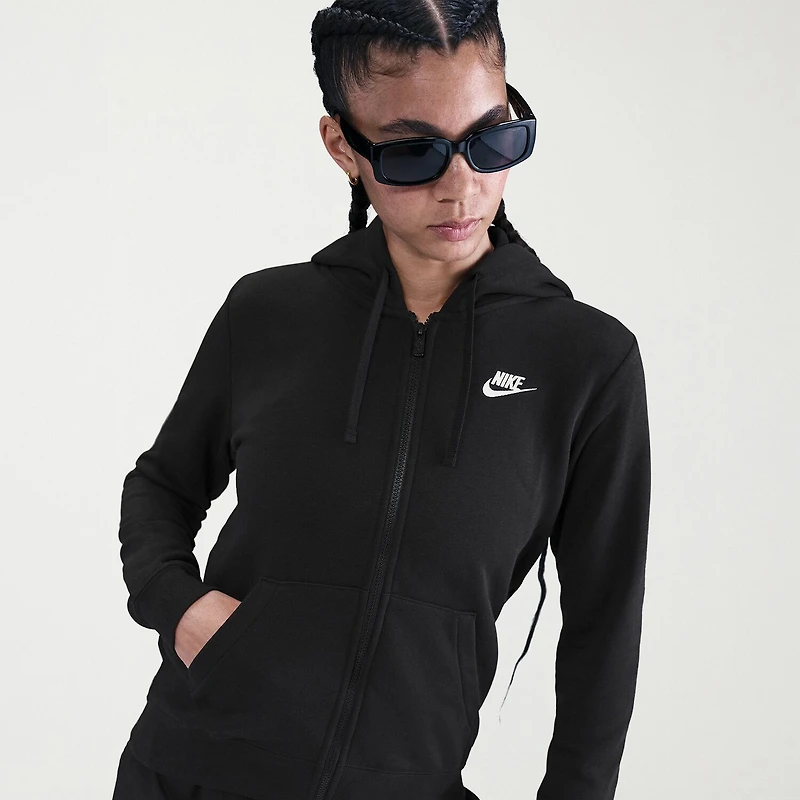 Nike Womens Long Sleeve Fleece Zipper Active Hoodie
