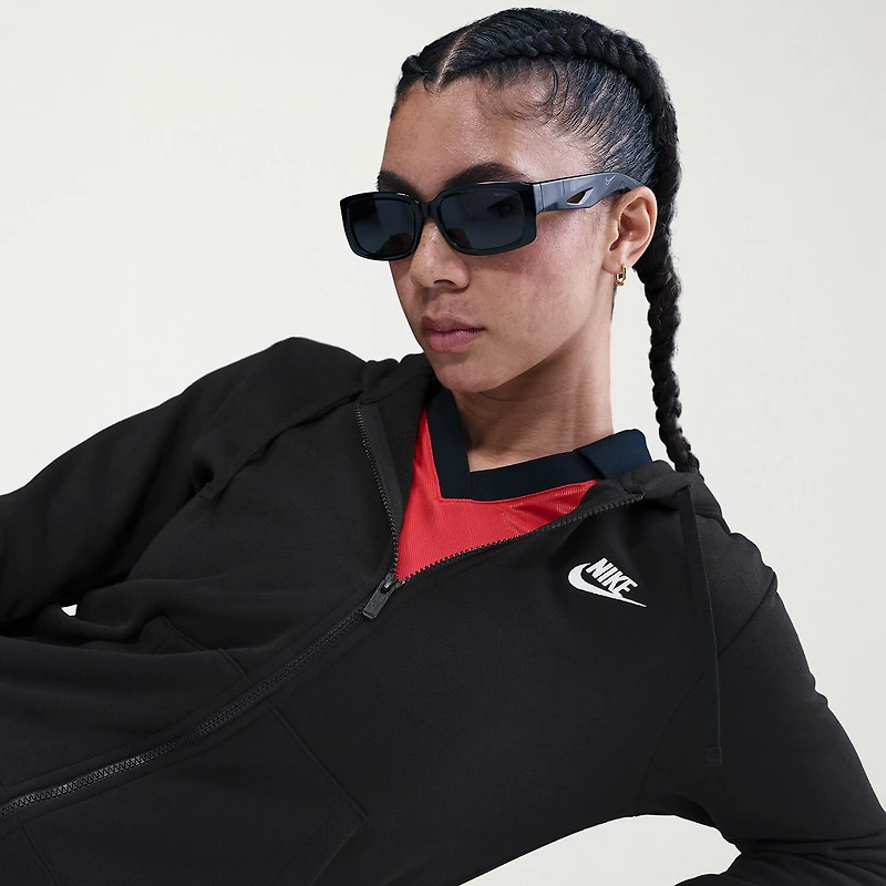 Nike Womens Long Sleeve Fleece Zipper Active Hoodie