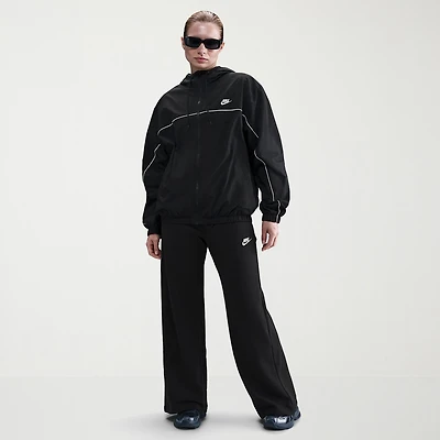 Nike Club Womens Wide Leg Mid Rise Fleece Sweatpant