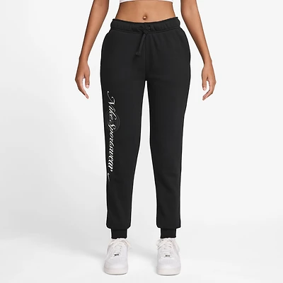 Nike Club Womens Cuffed Mid Rise Fleece Jogger