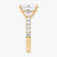 Signature By Modern Bride (H-I / Si2) Womens 6 CT. T.W. Lab Grown White Diamond 10K Gold Cushion Side Stone Engagement Ring