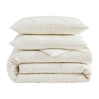 Peri Home Trellis Rose 3-pc. Embroidered Comforter Set