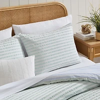 Peri Home Seersucker Stripe 3-pc. Duvet Cover Set