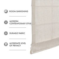 Madison Park Quincy Cordless Room Darkening Roman Shade