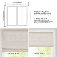 Madison Park Quincy Cordless Room Darkening Roman Shade