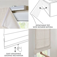 Madison Park Quincy Cordless Room Darkening Roman Shade