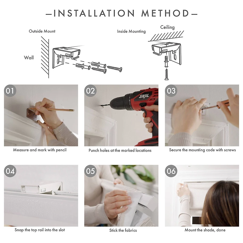 Madison Park Quincy Cordless Room Darkening Roman Shade