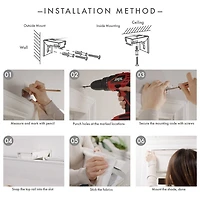 Madison Park Quincy Cordless Room Darkening Roman Shade