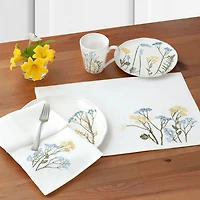 Lenox Wildflowers Bordered 4 Pack Napkins