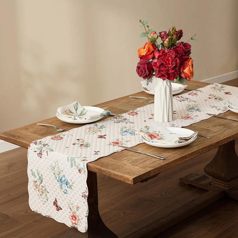 Lenox Butterfly Meadow Fall Quilted Table Runner