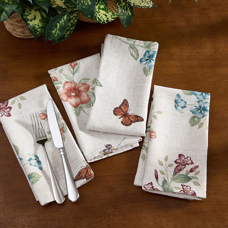 Lenox Butterfly Meadow Fall 4 Pack Napkins