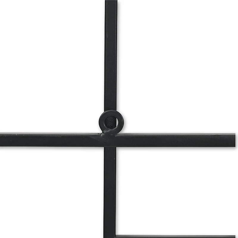 Cheungs Richese Black Repeating Square Metal Wall Sculpture