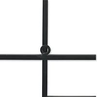 Cheungs Richese Black Repeating Square Metal Wall Sculpture