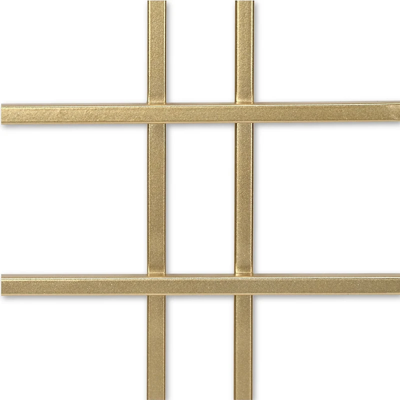 Cheungs Richese Gold Repeating Square Metal Wall Sculpture