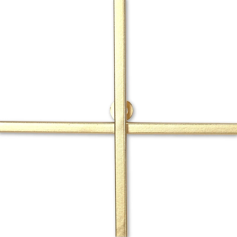 Cheungs Richese Gold Repeating Square Metal Wall Sculpture