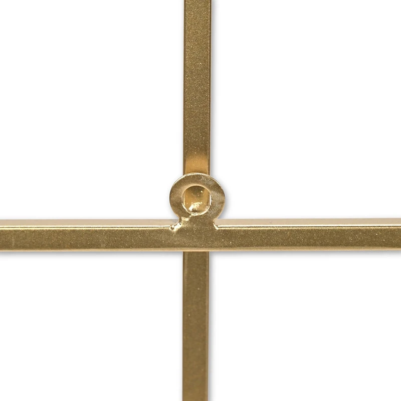Cheungs Richese Gold Repeating Square Metal Wall Sculpture