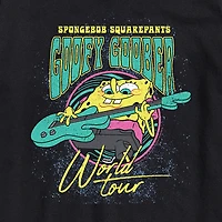 Goofy Goober Tour Mens Crew Neck Short Sleeve Regular Fit Spongebob Graphic T-Shirt