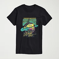 Goofy Goober Tour Mens Crew Neck Short Sleeve Regular Fit Spongebob Graphic T-Shirt