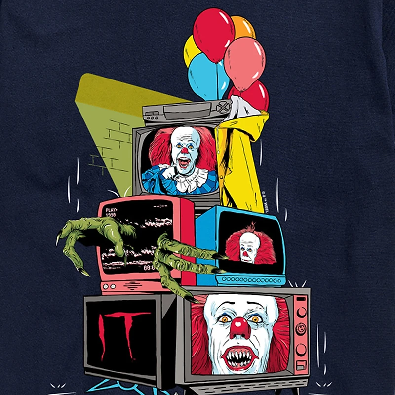 It Television You'Ll Float Too Mens Crew Neck Short Sleeve Regular Fit Graphic T-Shirt