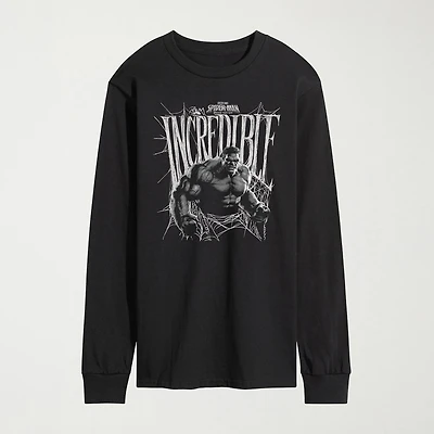 Brand New Day Incredible Hulk Mens Crew Neck Long Sleeve Regular Fit Graphic T-Shirt