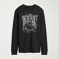 Brand New Day Incredible Hulk Mens Crew Neck Long Sleeve Regular Fit Graphic T-Shirt