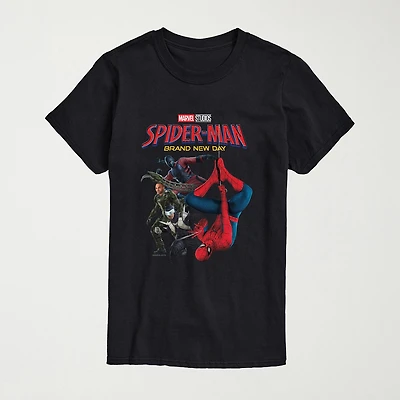 Brand New Day Scorpion And Friends Mens Crew Neck Short Sleeve Regular Fit Spiderman Graphic T-Shirt