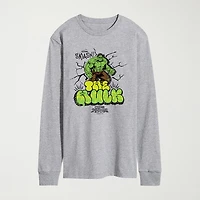 Brand New Day Hulk Smash Graffiti Mens Crew Neck Short Sleeve Regular Fit Graphic T-Shirt