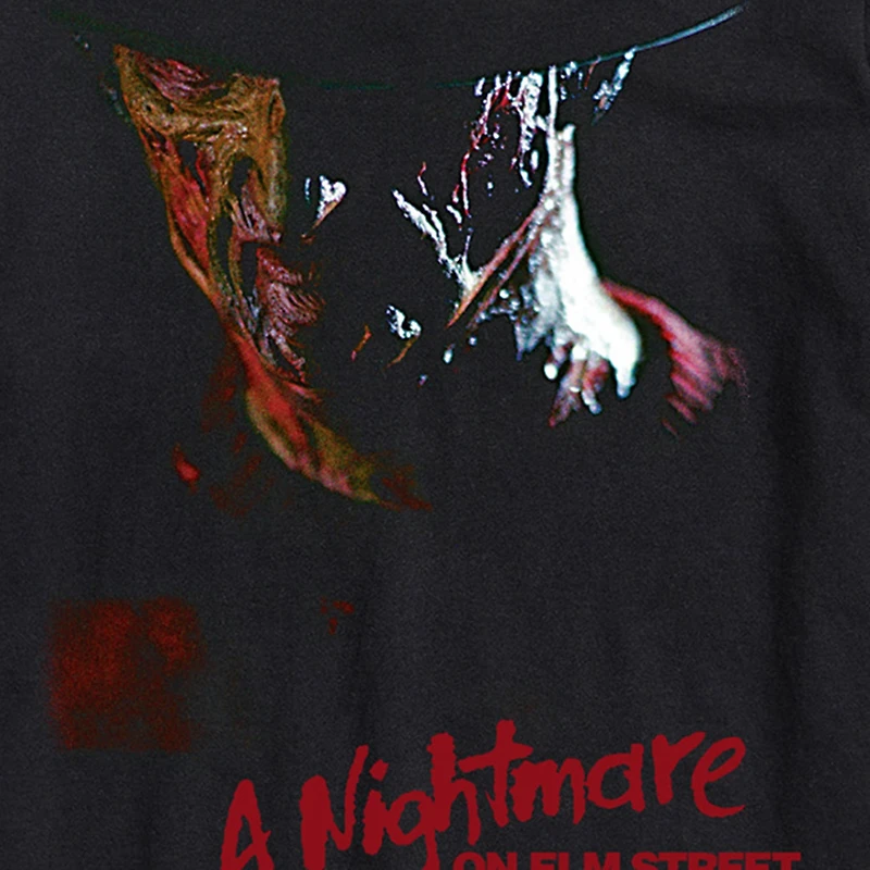 Nightmare On Elm Street Portrait Mens Crew Neck Short Sleeve Regular Fit Freddy Graphic T-Shirt