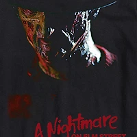 Nightmare On Elm Street Portrait Mens Crew Neck Short Sleeve Regular Fit Freddy Graphic T-Shirt