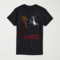 Nightmare On Elm Street Portrait Mens Crew Neck Short Sleeve Regular Fit Freddy Graphic T-Shirt