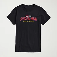 Brand New Day Logo Mens Crew Neck Short Sleeve Regular Fit Spiderman Graphic T-Shirt