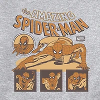 Spider-Man Web Slinger Mens Crew Neck Long Sleeve Spiderman Sweatshirt
