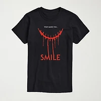 What Makes You Smile Mens Crew Neck Short Sleeve Regular Fit Graphic T-Shirt